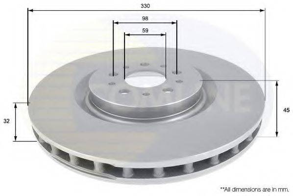 COMLINE ADC1832V гальмівний диск