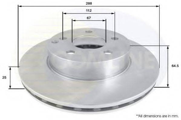 COMLINE ADC1656V гальмівний диск