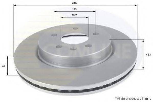 COMLINE ADC1156V гальмівний диск