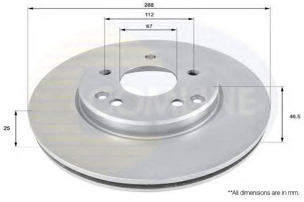 COMLINE ADC1603V гальмівний диск