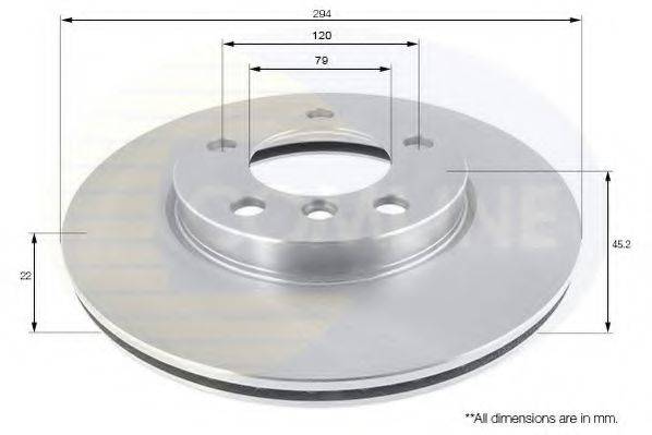 COMLINE ADC1775V гальмівний диск