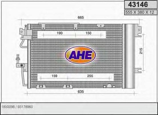 AHE 43146 Конденсатор, кондиціонер