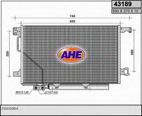 AHE 43189 Конденсатор, кондиціонер