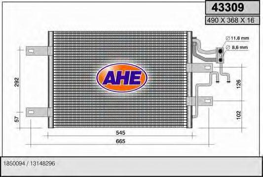 AHE 43309 Конденсатор, кондиціонер