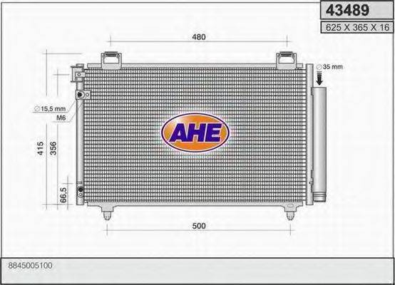 AHE 43489 Конденсатор, кондиціонер