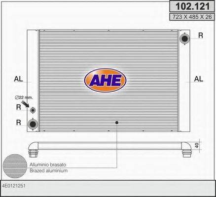 AHE 102121 Радіатор, охолодження двигуна