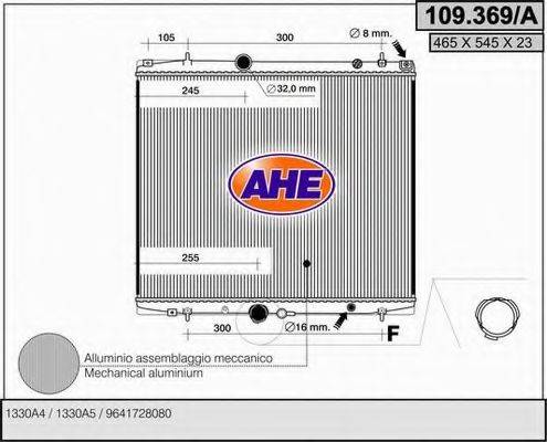 AHE 109369A Радіатор, охолодження двигуна