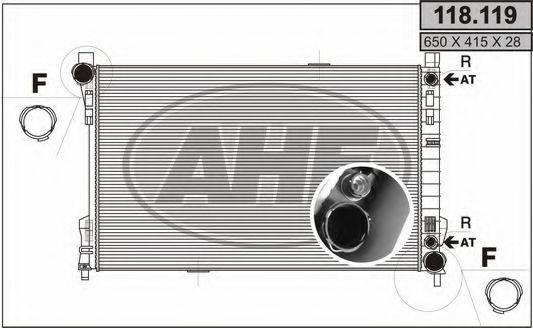 AHE 118119 Радіатор, охолодження двигуна