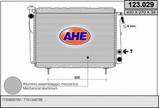 AHE 123029 Радіатор, охолодження двигуна