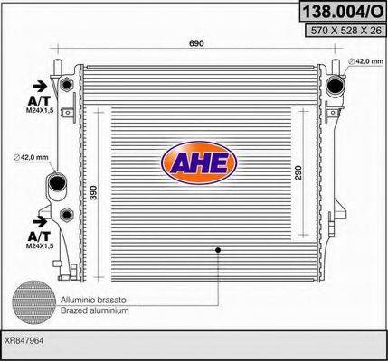 AHE 138004O Радіатор, охолодження двигуна