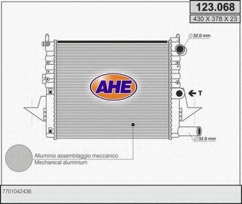 AHE 123068 Радіатор, охолодження двигуна