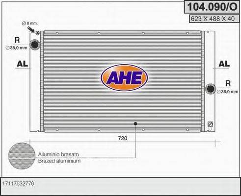 AHE 104090O Радіатор, охолодження двигуна