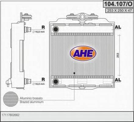 AHE 104107O Радіатор, охолодження двигуна