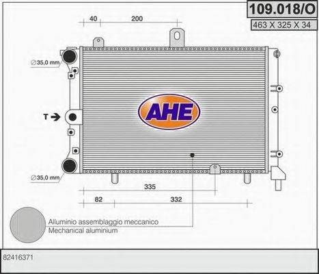 AHE 109018O Радіатор, охолодження двигуна