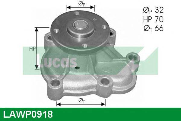 LUCAS ENGINE DRIVE LAWP0918 Водяний насос