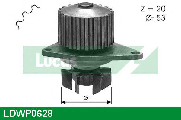 LUCAS ENGINE DRIVE LDWP0628 Водяний насос