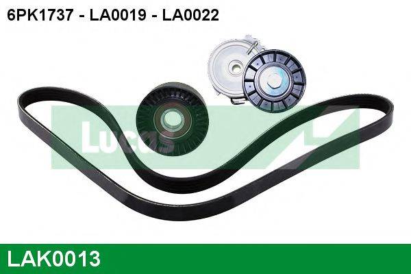 LUCAS ENGINE DRIVE LAK0013 Полікліновий ремінний комплект