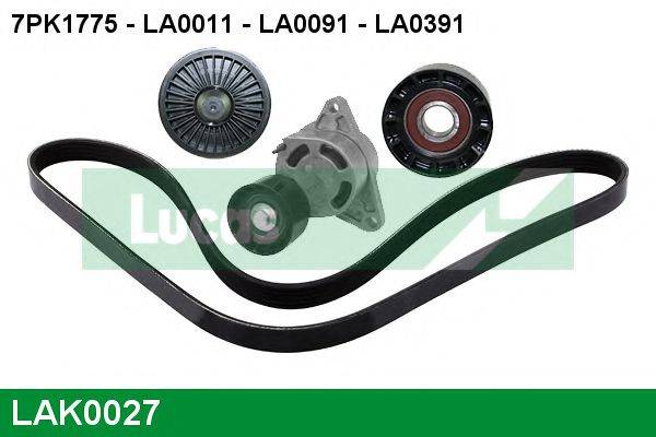 LUCAS ENGINE DRIVE LAK0027 Полікліновий ремінний комплект