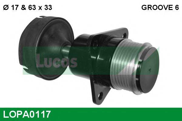 LUCAS ENGINE DRIVE LOPA0117 Механізм вільного ходу генератора