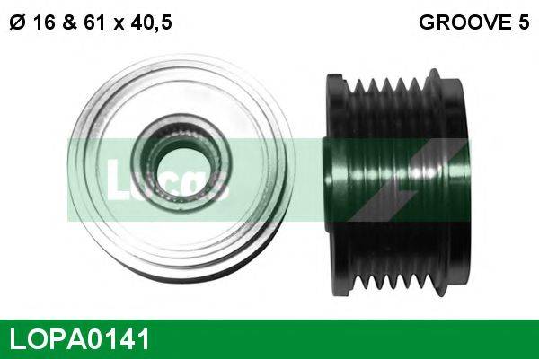 LUCAS ENGINE DRIVE LOPA0141 Механізм вільного ходу генератора