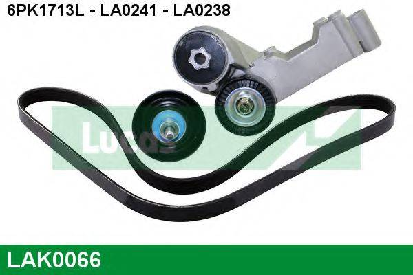 LUCAS ENGINE DRIVE LAK0066 Полікліновий ремінний комплект