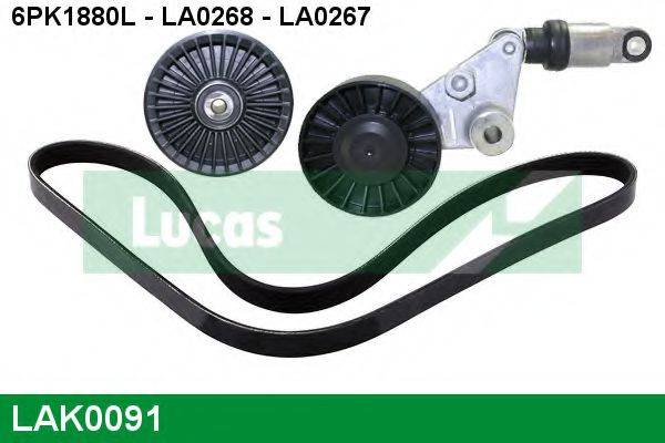 LUCAS ENGINE DRIVE LAK0091 Полікліновий ремінний комплект