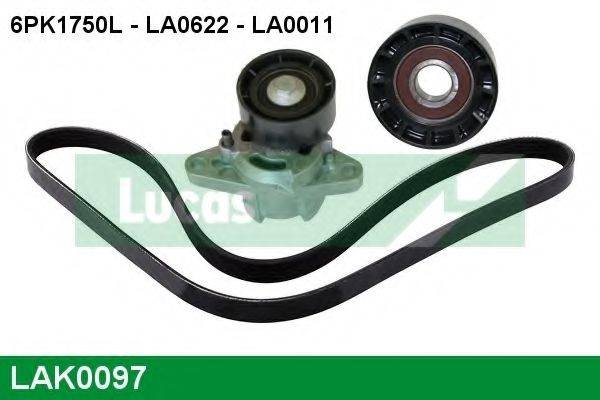 LUCAS ENGINE DRIVE LAK0097 Полікліновий ремінний комплект