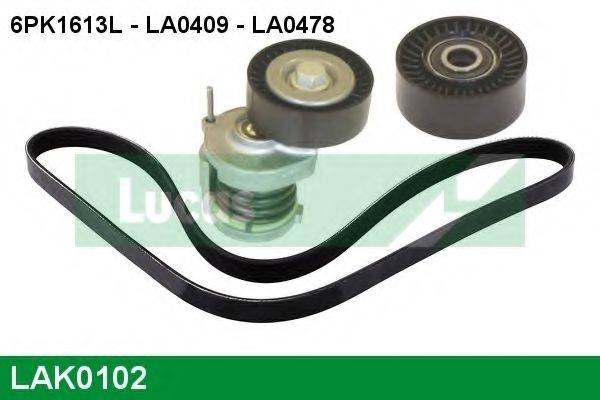 LUCAS ENGINE DRIVE LAK0102 Полікліновий ремінний комплект