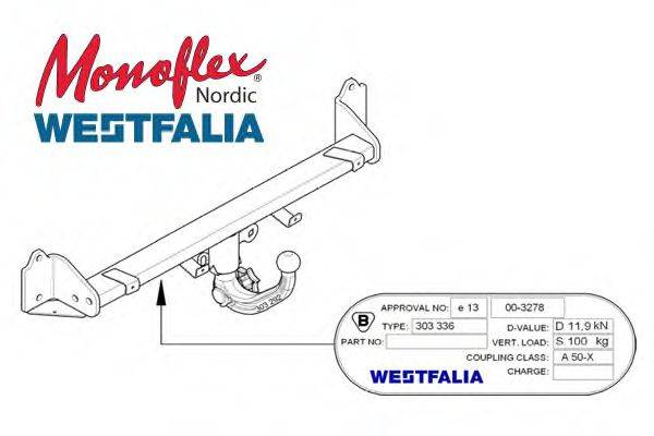 MONOFLEX 303336 Причіпне обладнання