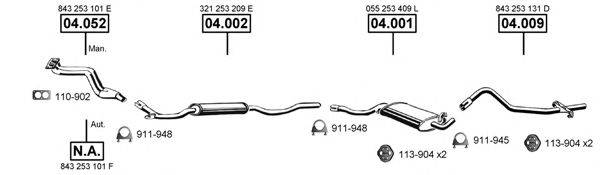 ASMET AU060590 Система випуску ОГ