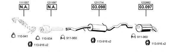 ASMET FO073230 Система випуску ОГ