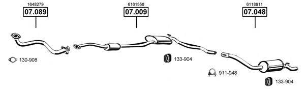 ASMET FO074930 Система випуску ОГ