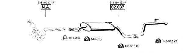 ASMET ME012645 Система випуску ОГ