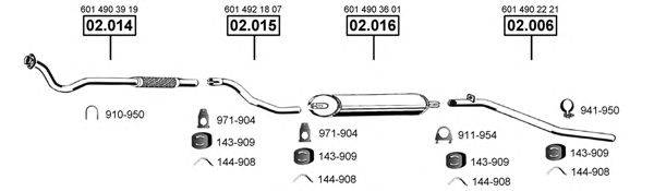 ASMET ME012845 Система випуску ОГ