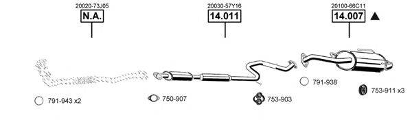 ASMET NI142160 Система випуску ОГ