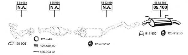 ASMET OP050990 Система випуску ОГ