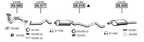 ASMET OP053625 Система випуску ОГ