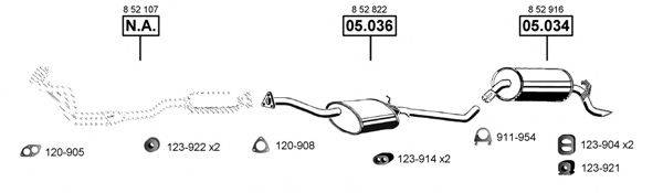 ASMET OP054100 Система випуску ОГ