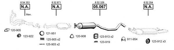 ASMET OP054895 Система випуску ОГ