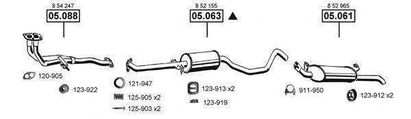 ASMET OP055000 Система випуску ОГ