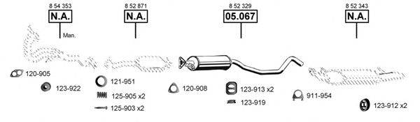 ASMET OP055090 Система випуску ОГ