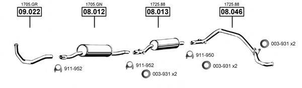 ASMET PE080555 Система випуску ОГ