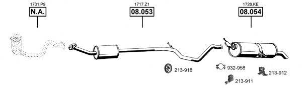 ASMET PE082580 Система випуску ОГ