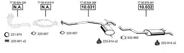 ASMET RE103965 Система випуску ОГ