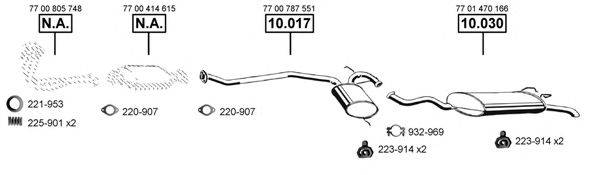 ASMET RE104160 Система випуску ОГ