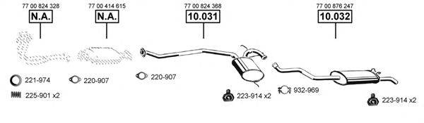 ASMET RE104300 Система випуску ОГ