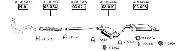 ASMET VA031410 Система випуску ОГ