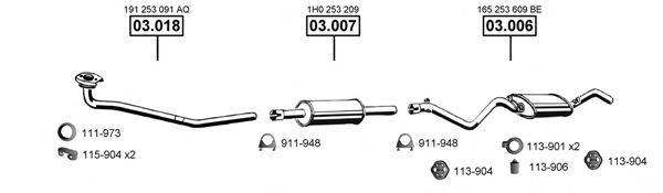 ASMET VA033090 Система випуску ОГ