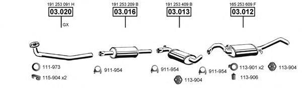 ASMET VA033125 Система випуску ОГ