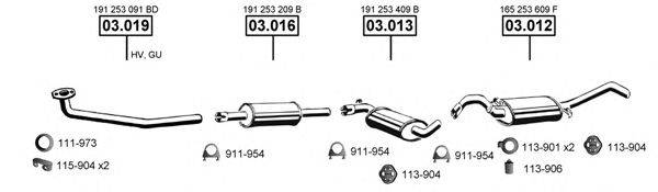 ASMET VA033130 Система випуску ОГ